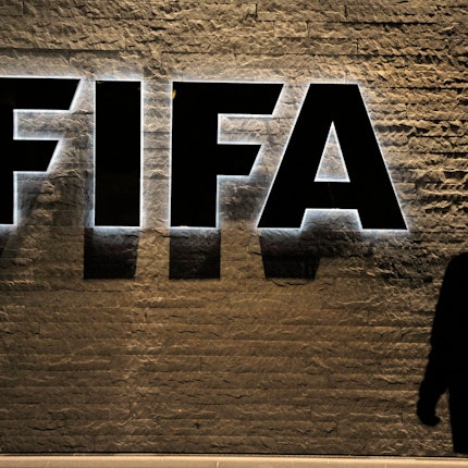 Das Logo des internationalen Fußballverbandes FIFA