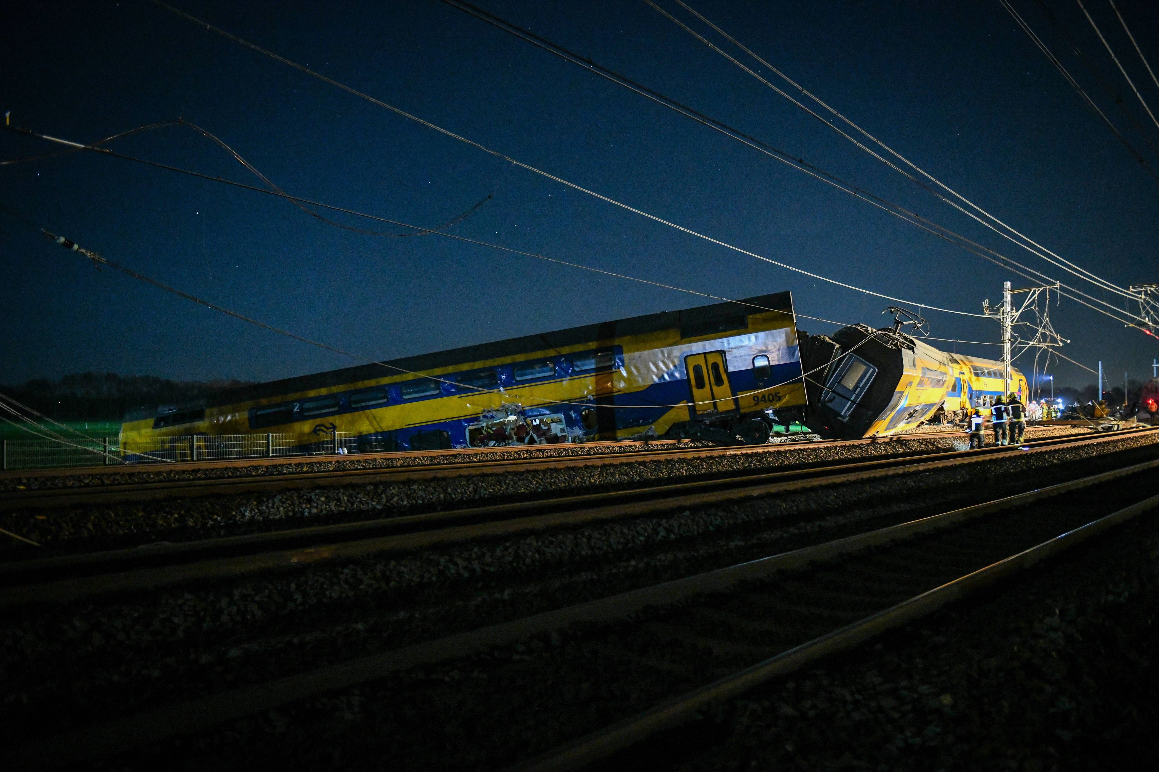 Voorschoten: Die Unglücksstelle in der Nacht