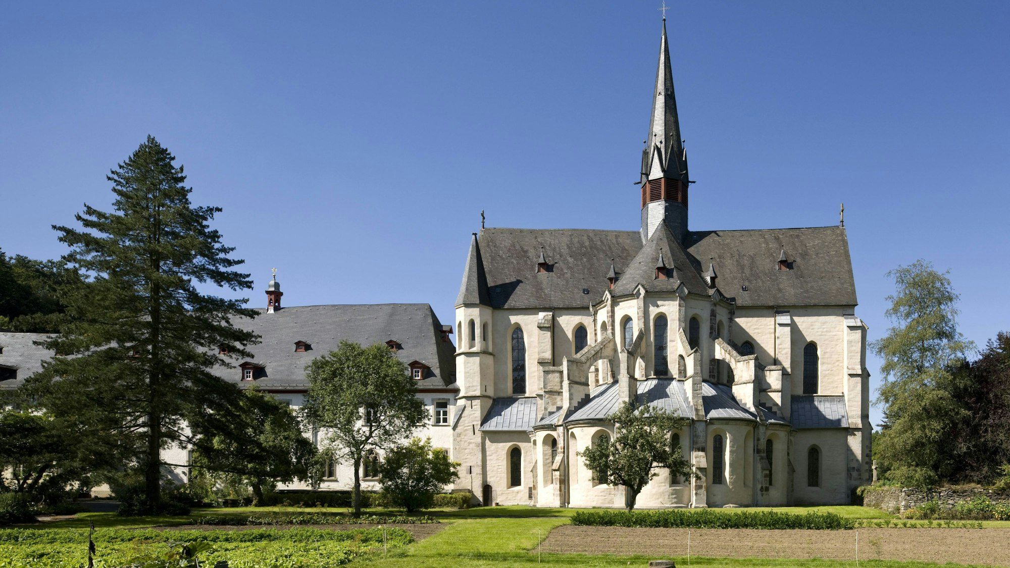 Die Zisterzienserabtei Marienstatt hat auch einen schönen Klostergarten