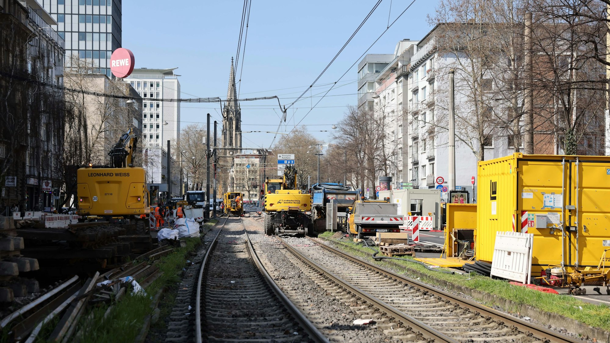 Die KVB-Baustelle am Barbarossaplatz
