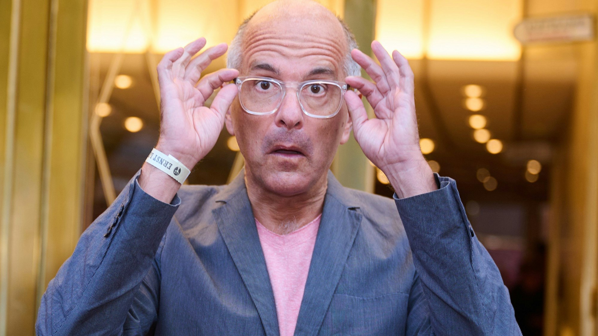 Christoph Maria Herbst, Schauspieler, kommt zur Verleihung des Ernst-Lubitsch-Preises in die Astor Film Lounge.