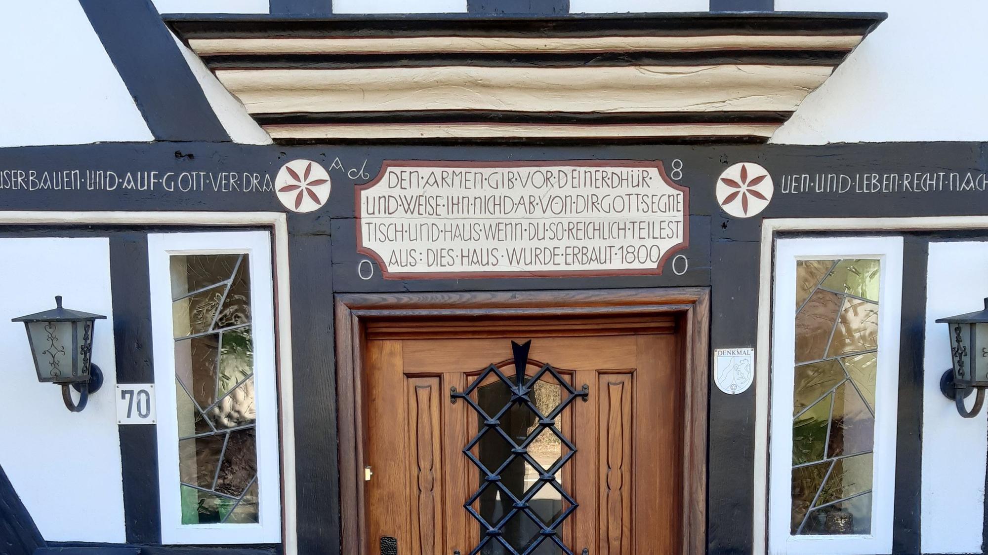 Fachwerkhaus auf der Schlossblicke-Tour