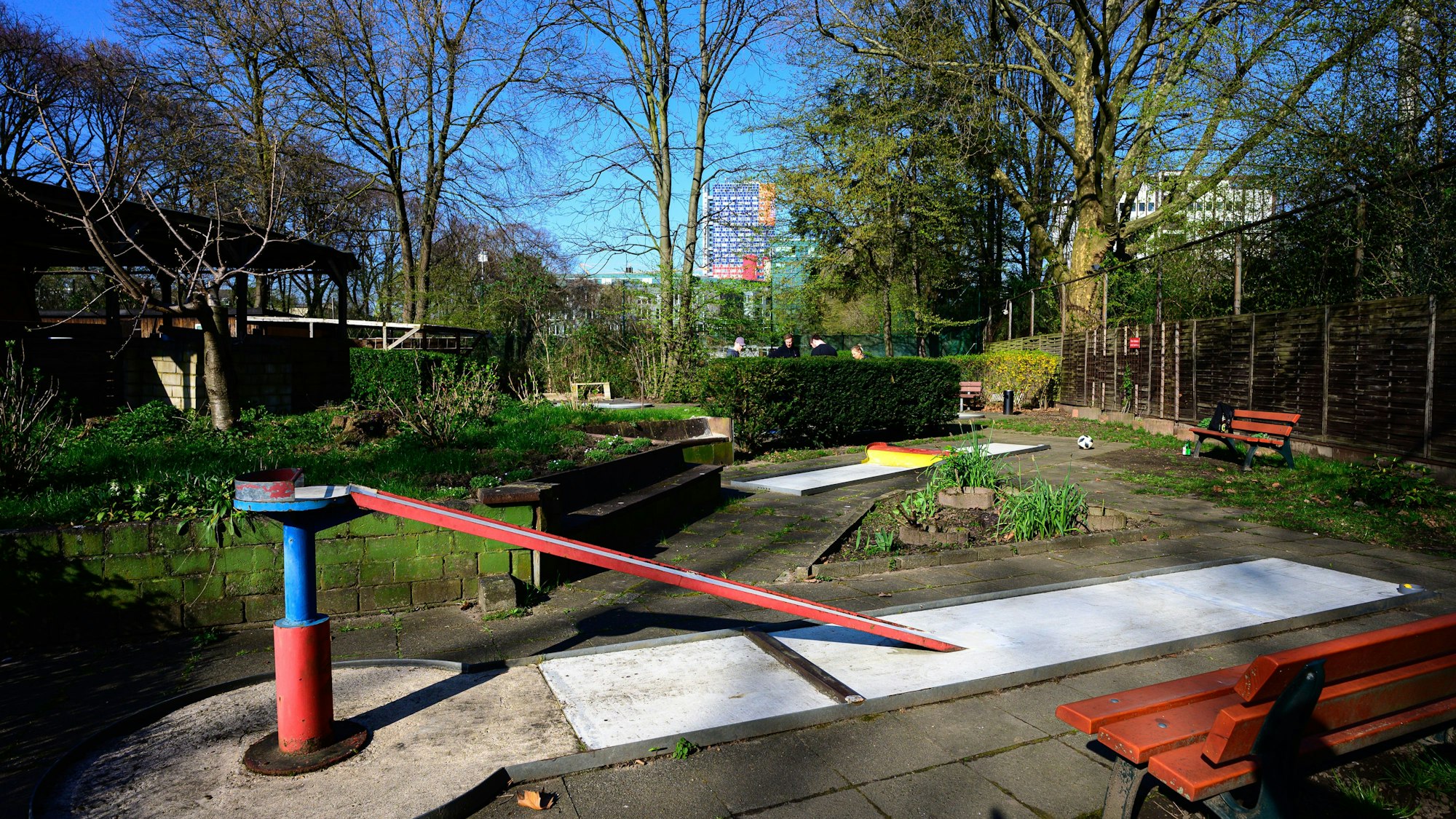 Die Minigolfanlage an der Inneren Kanalstraße