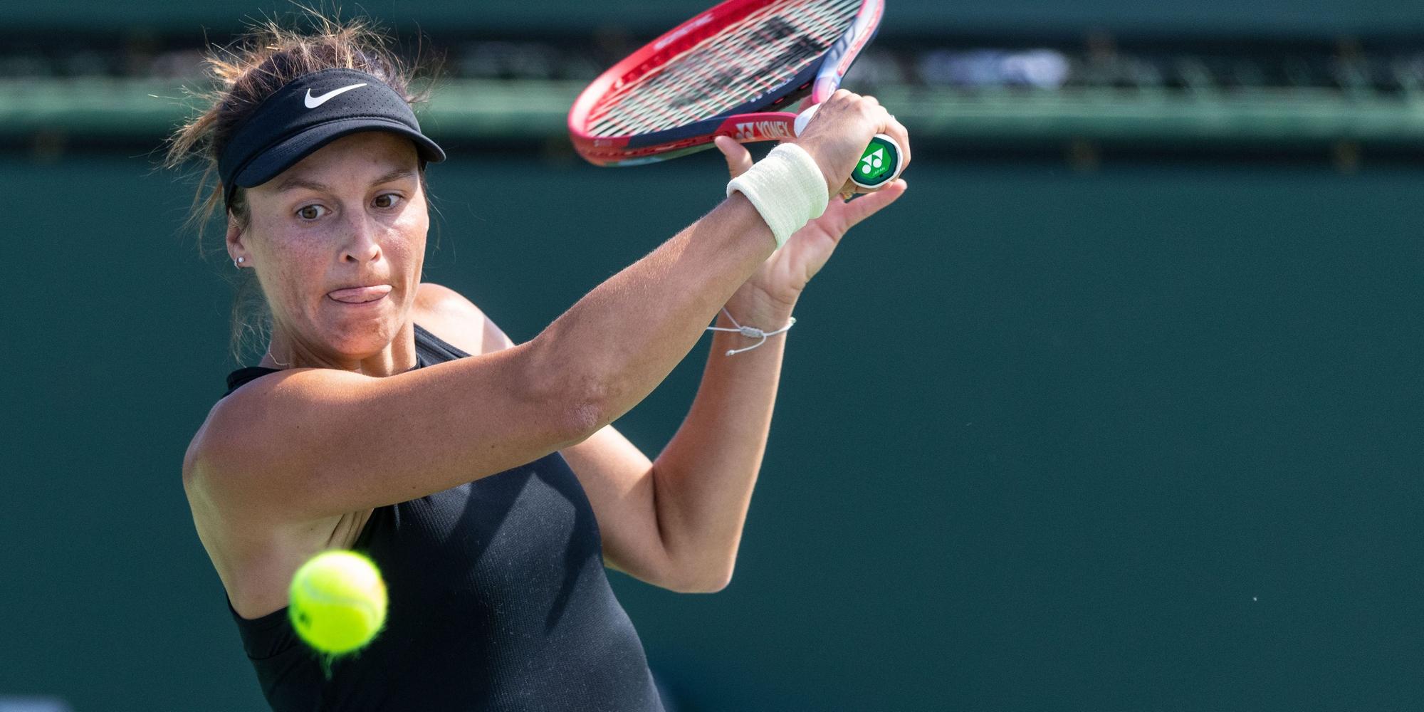 Tatjana Maria bei einem Tennis-Spiel.