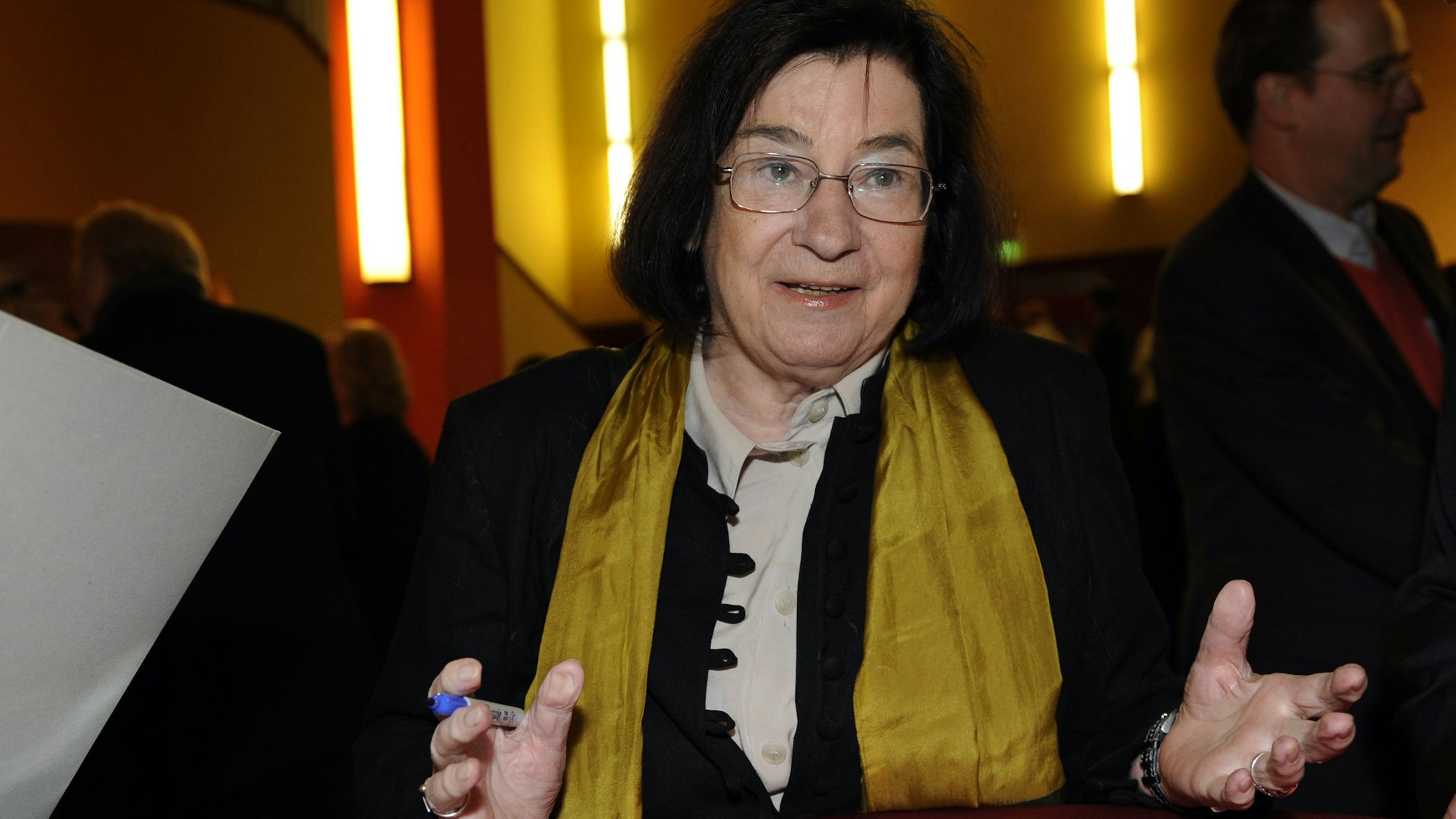 Schriftstellerin Christa Wolf im Jahr 2009 in Berlin.