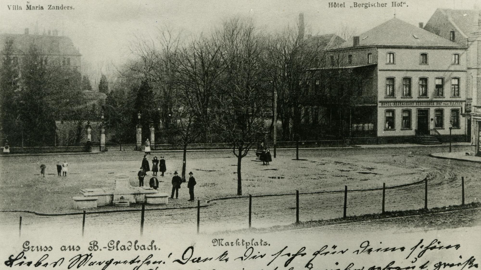 Postkarte historischer Marktbrunnen