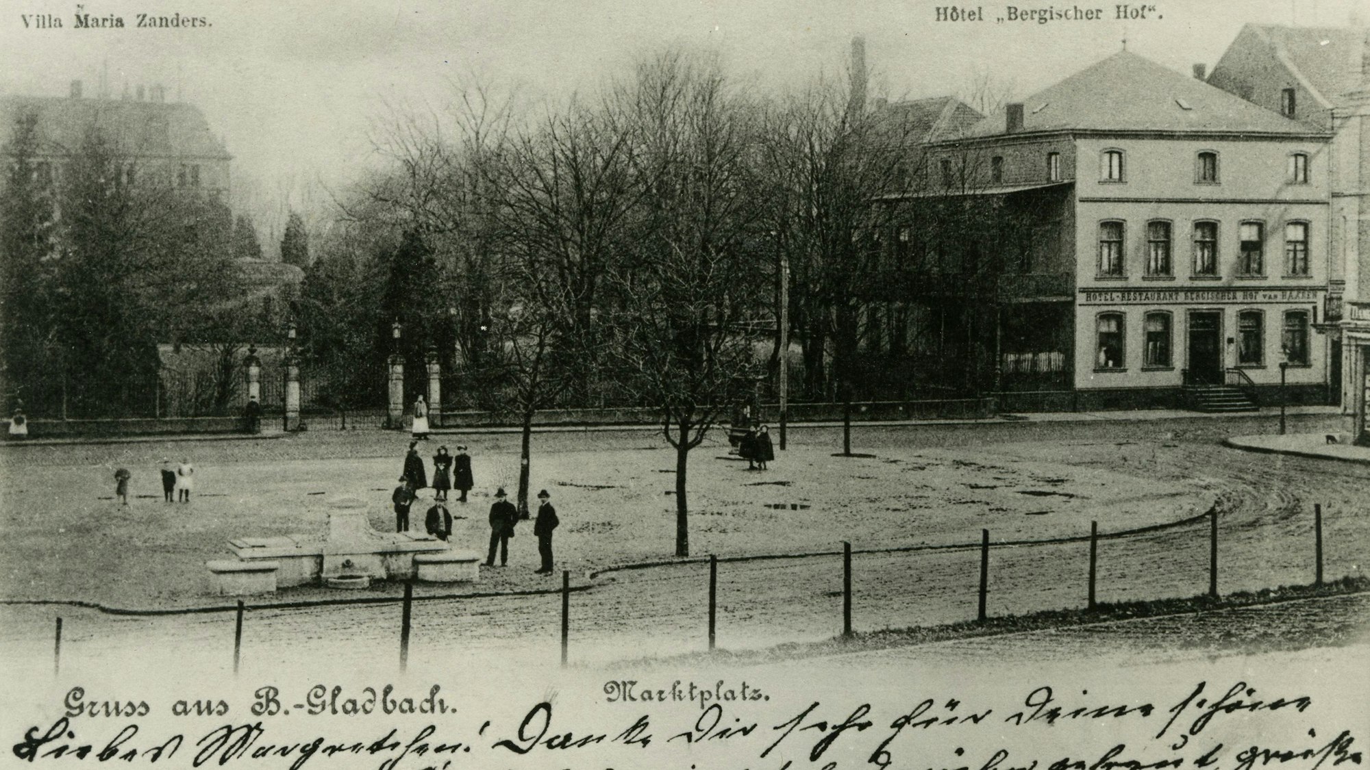 Postkarte historischer Marktbrunnen