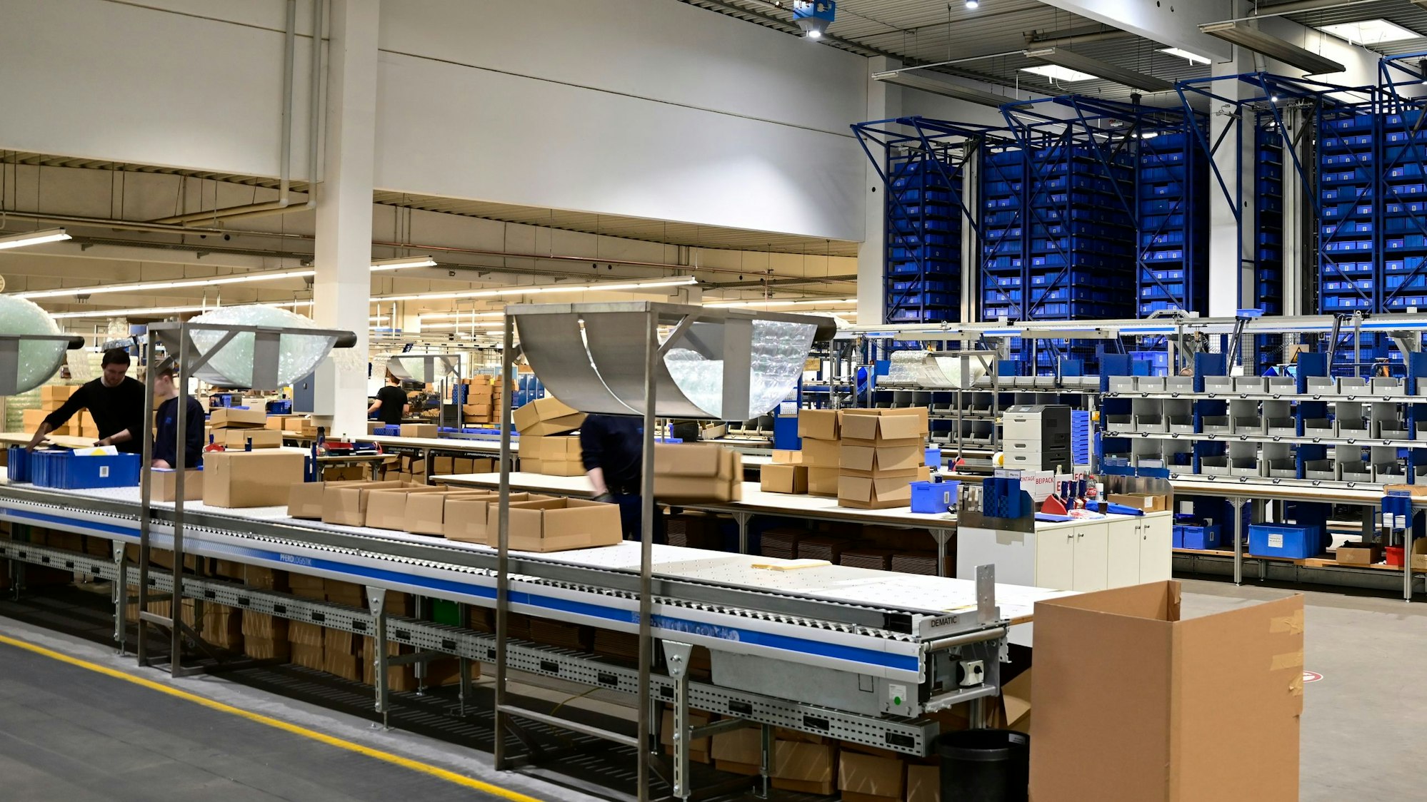 Die Logistikhalle der Marienheider Firma Rüggeberg.