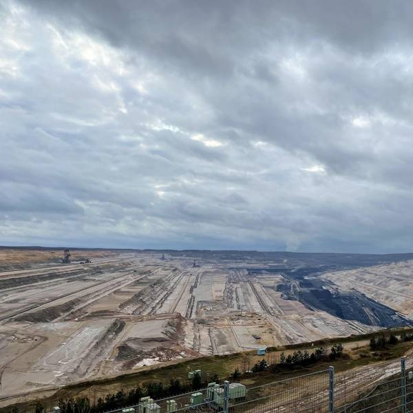 Ein Blick auf den Tagebau Hambach bei Kerpen.