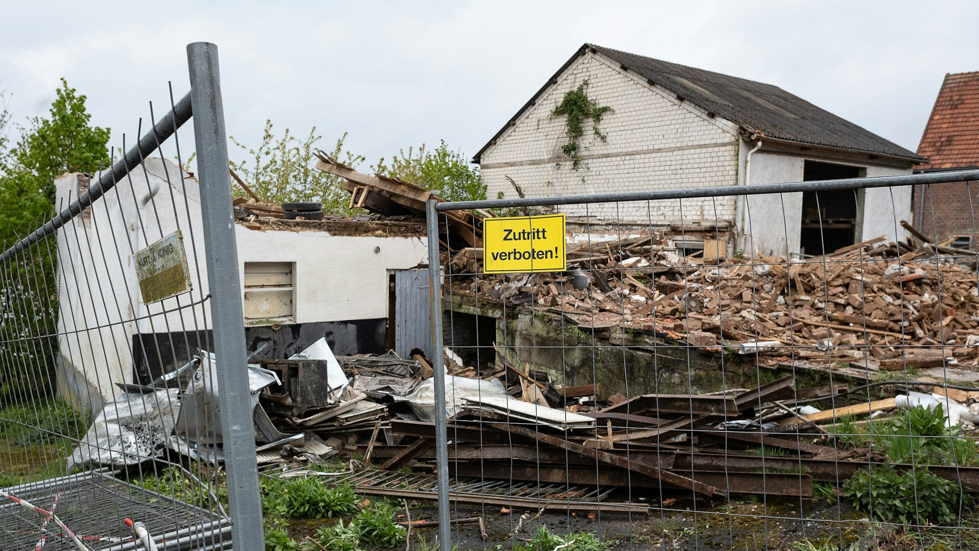 Das abgerissene „Horrorhaus“ im Stadtteil Bosseborn von Höxter.