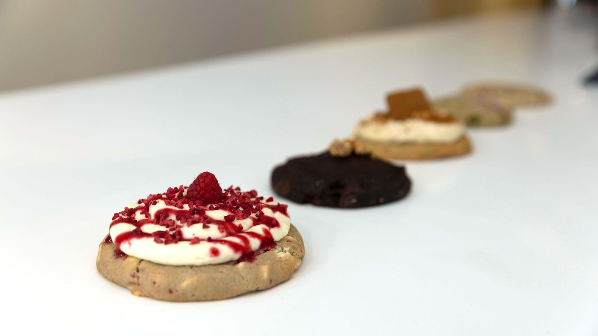 Außen knusprig, innen weich: Die Kekse von „Cookie Couture“.