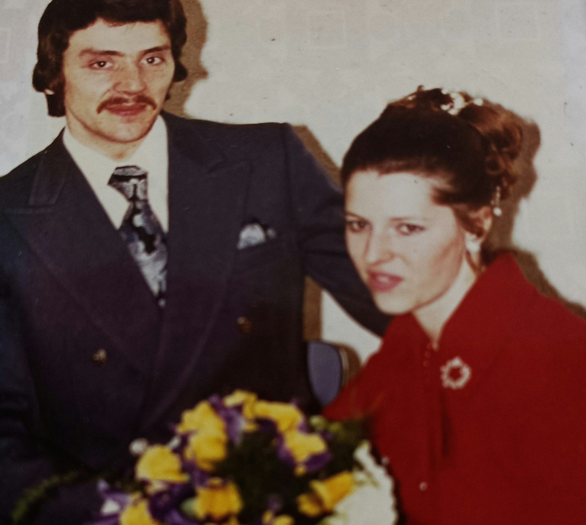 Ehepaar Heinrich bei ihrer Trauung