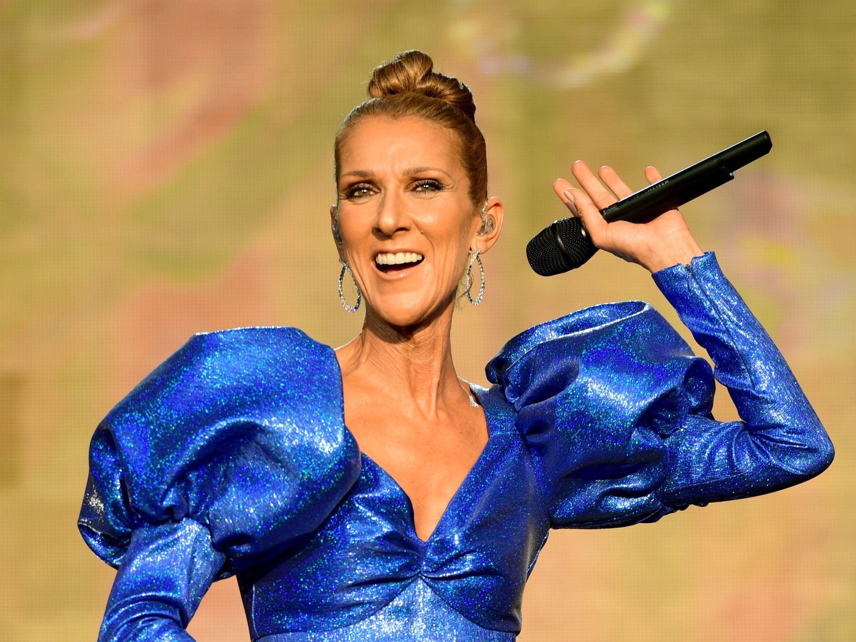 ARCHIV - 05.07.2019, Großbritannien, London: Sängerin Celine Dion tritt bei dem Konzert «British Summer Time» im Hyde Park auf. (zu dpa: Céline Dion spielt in Neuverfilmung von «SMS für Dich») Foto: Ian West/PA Wire/dpa +++ dpa-Bildfunk +++