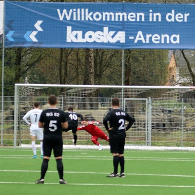 Traf per Strafstoß zur zwischenzeitlichen 3:2-Führung für die SG 92: Miguel Klinkhammer.