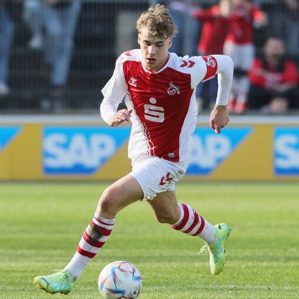 1.FC Köln U19 vs. FSV Mainz 05 U19, A Junioren Bundesliga, Halbfinal Rückspiel um die Deutsche Meisterschaft, Meiko Wäschenbach (1.FC Köln), 14.04.2023, Bild: Herbert Bucco