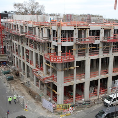 Blick auf die Baustelle des Kaiser-Carré.