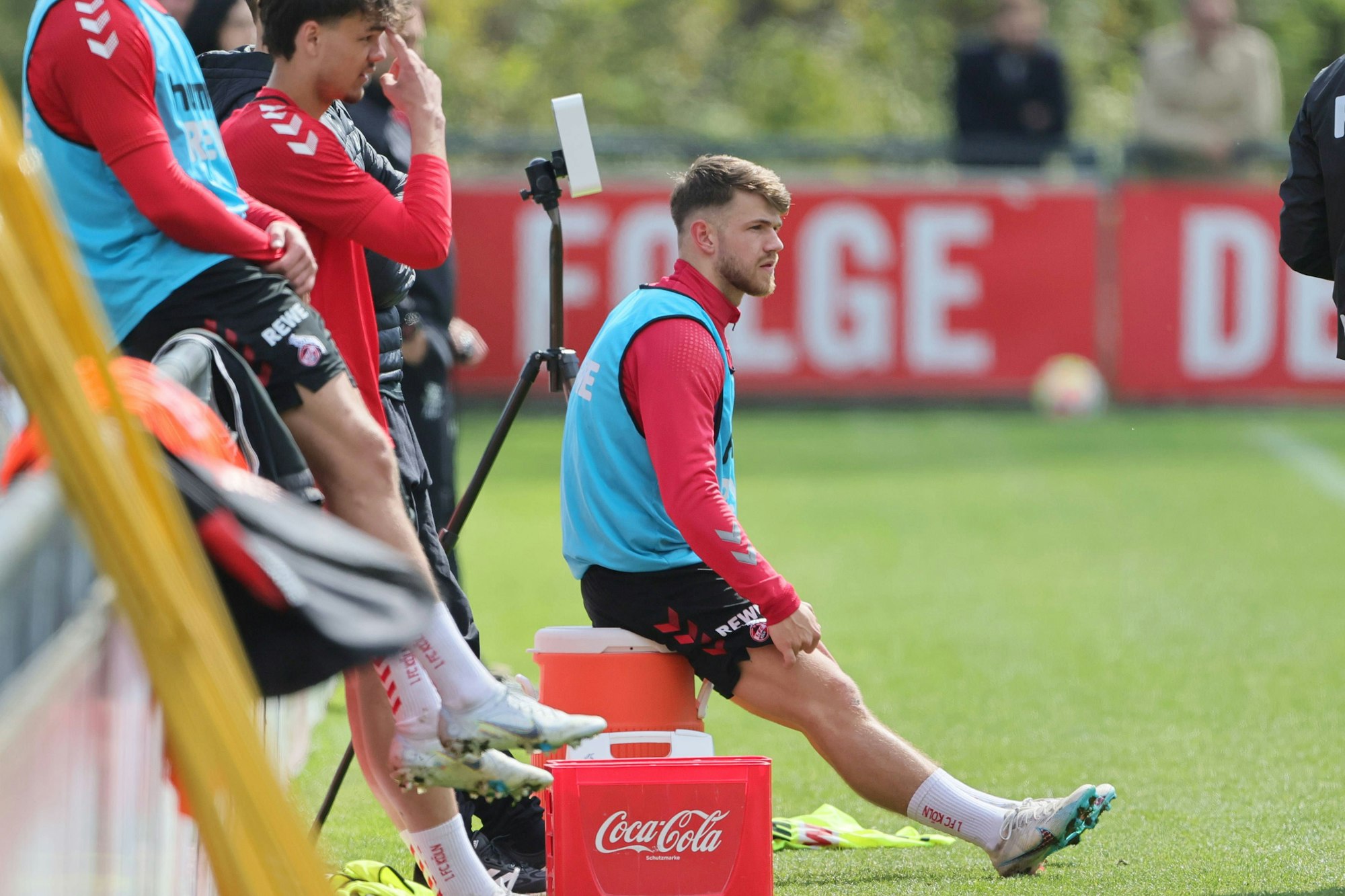 1. FC Köln 1. FC Köln, Training, Jan Thielmann 1. FC Köln. 18.04.2023, Bild: *** 1 FC Cologne 1 FC Cologne, training, Jan Thielmann 1 FC Cologne 18 04 2023, picture