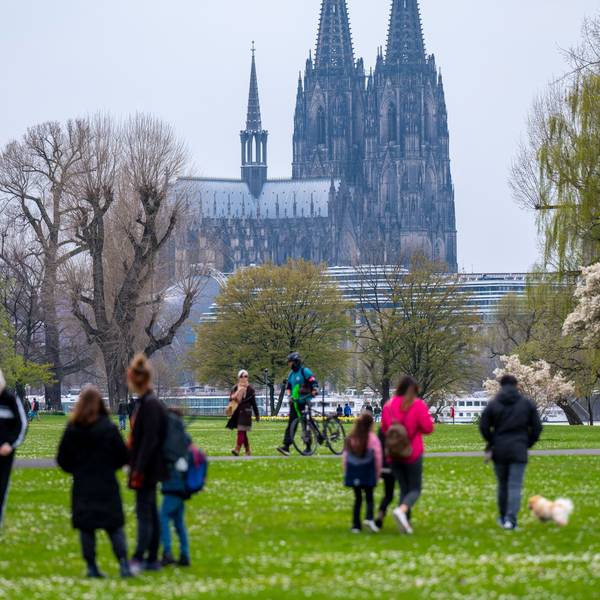 So sah es an Ostern im Kölner Rheinpark aus.