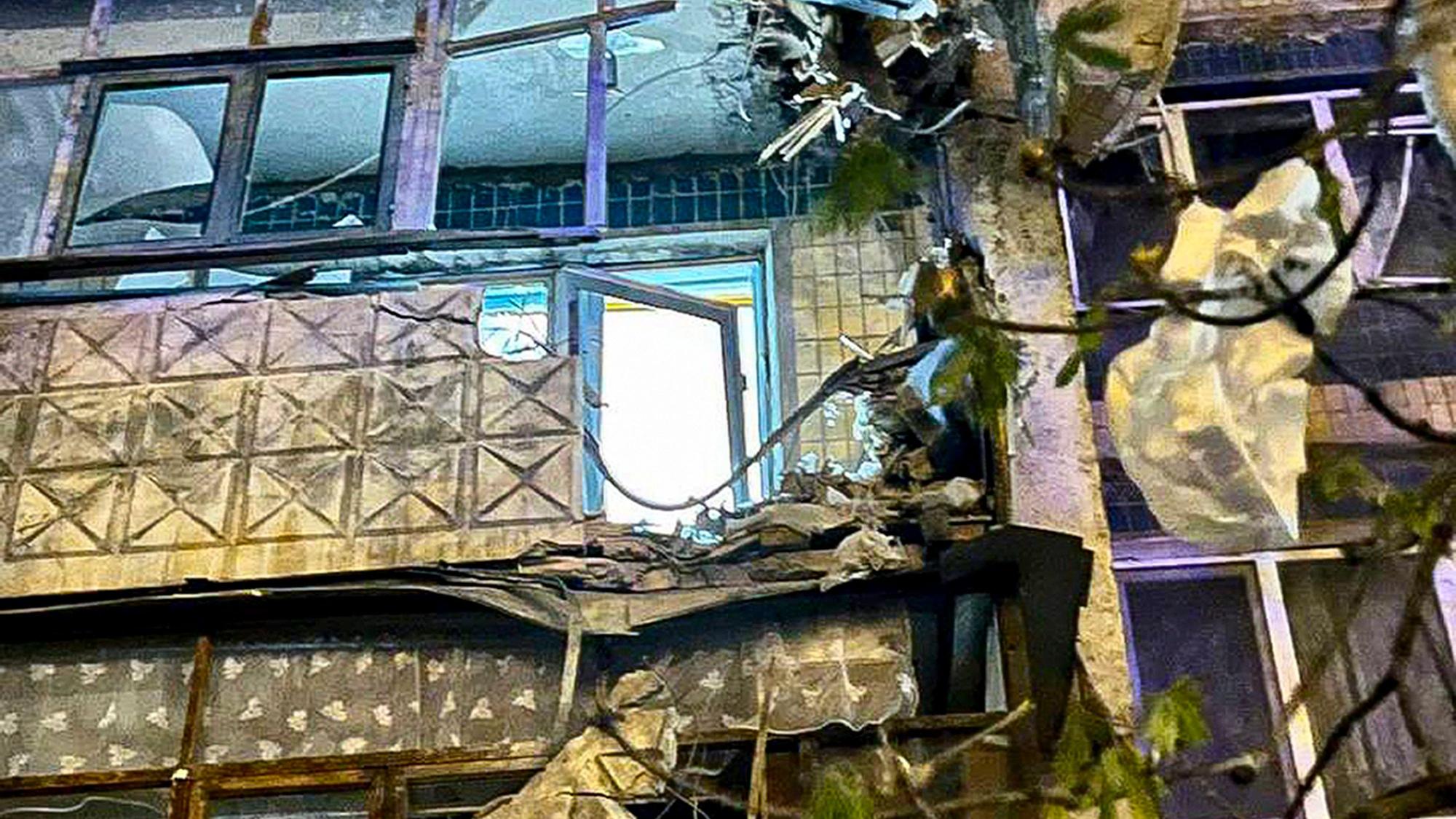 Wohnhäuser und Autos in Belgorod wurden beschädigt.