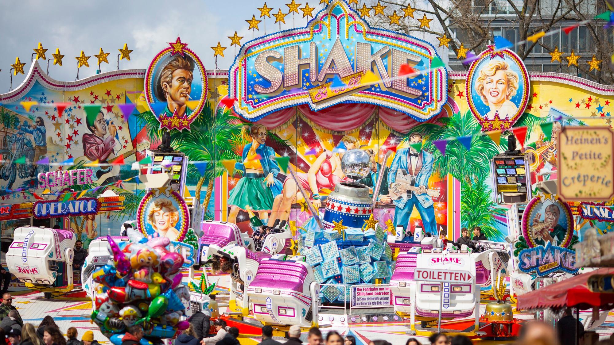 Auch in diesem Jahr findet das Kölner Volksfrühlingsfest auf der Deutzer Werft statt.