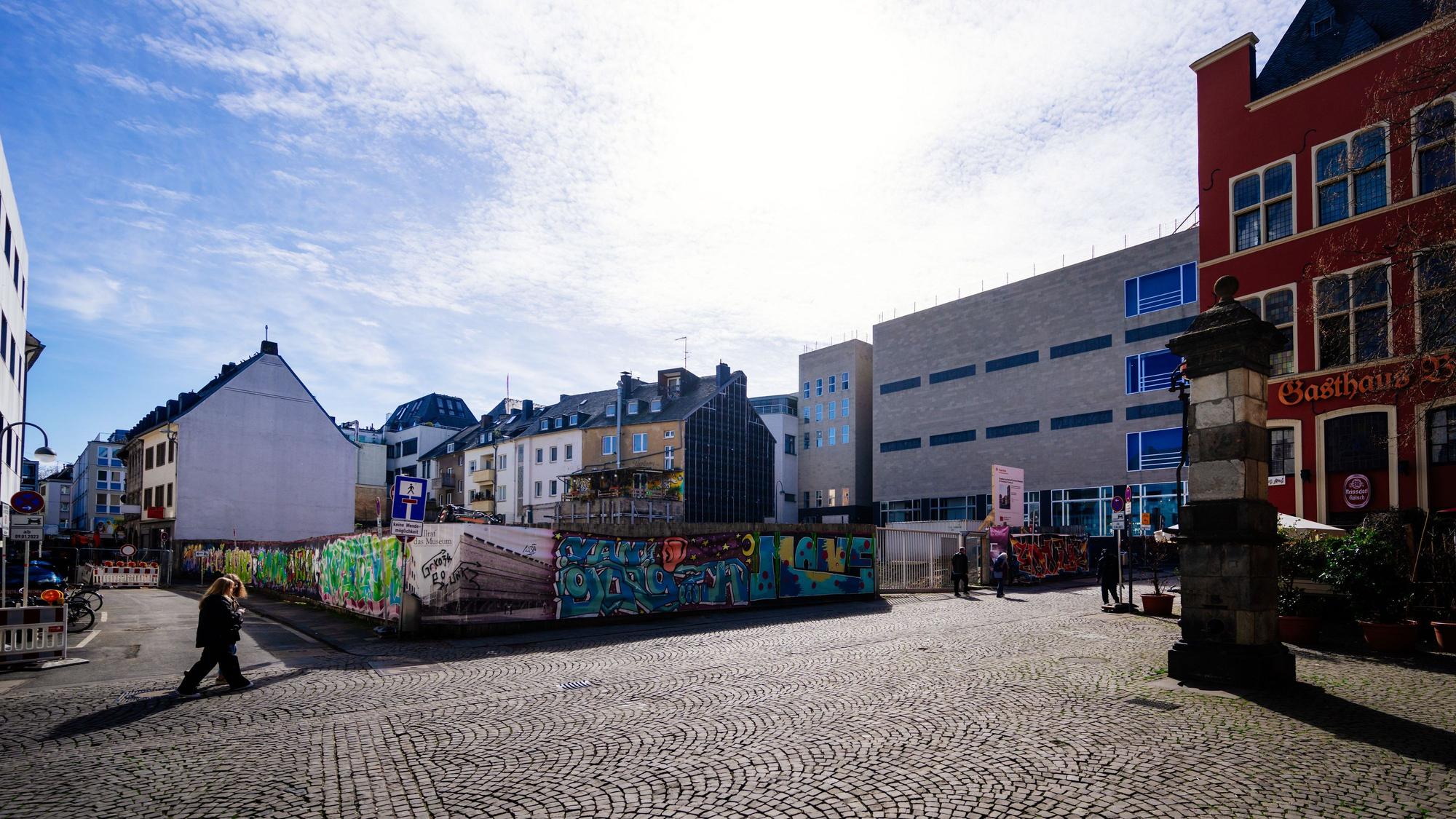 Die Baustelle des Wallraf-Richartz-Museums in Köln.