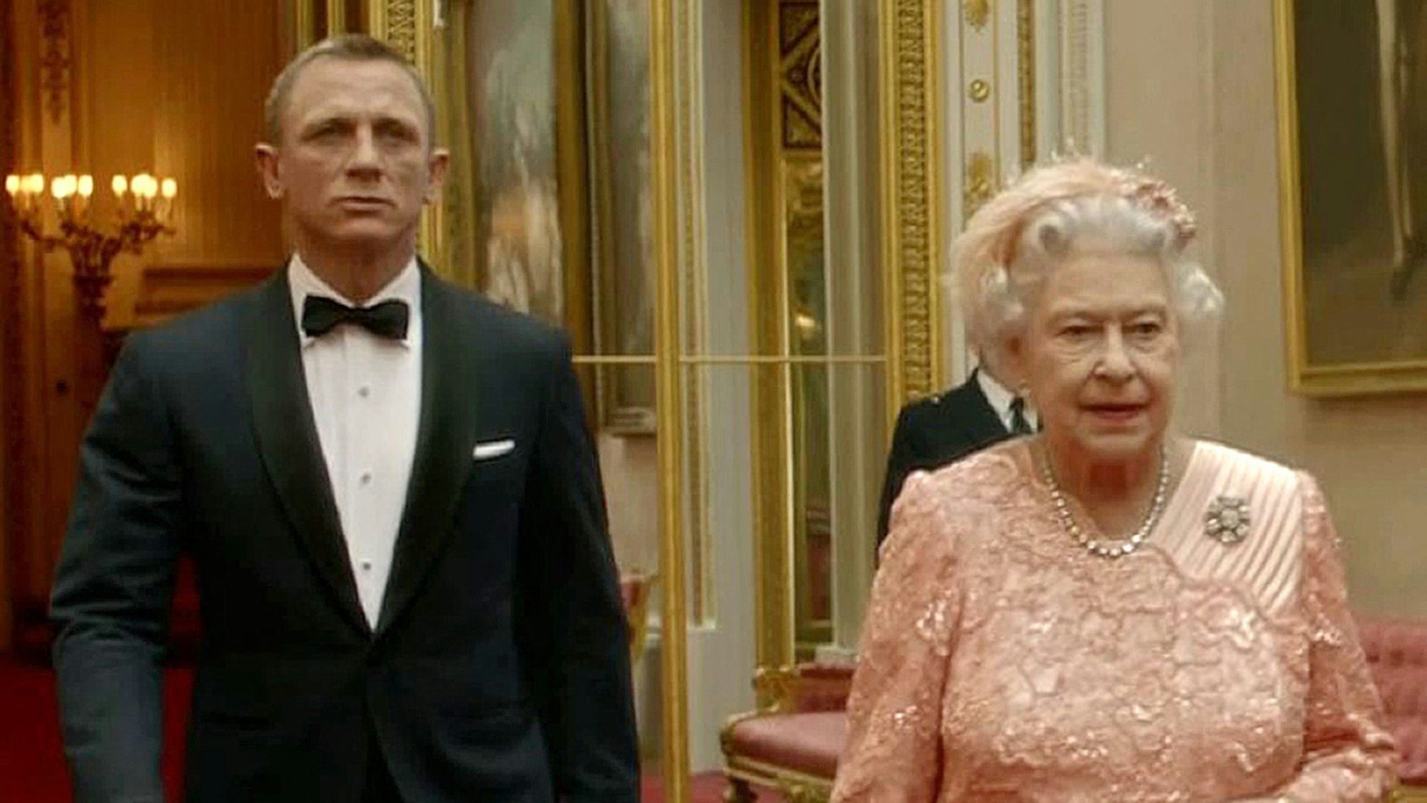 Daniel Craig und Queen Elizabeth II in einem Spot für die Olympischen Spiele in London.