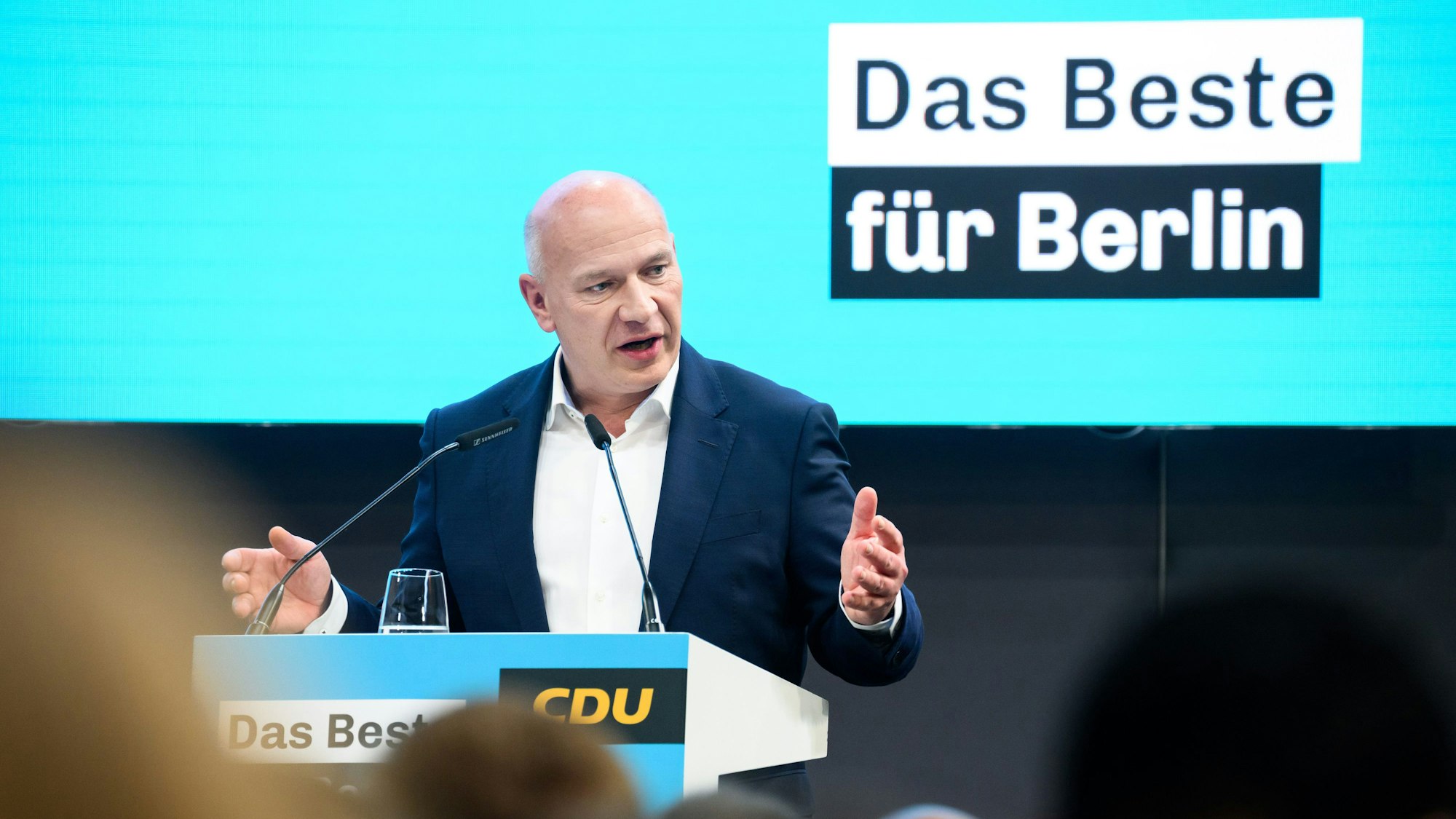 Kai Wegner wird vermutlich am Donnerstag zum Regierenden Bürgermeister von Berlin gewählt. Auf dem CDU-Parteitag warb er nochmal für den Koalitionsvertrag mit der SPD.