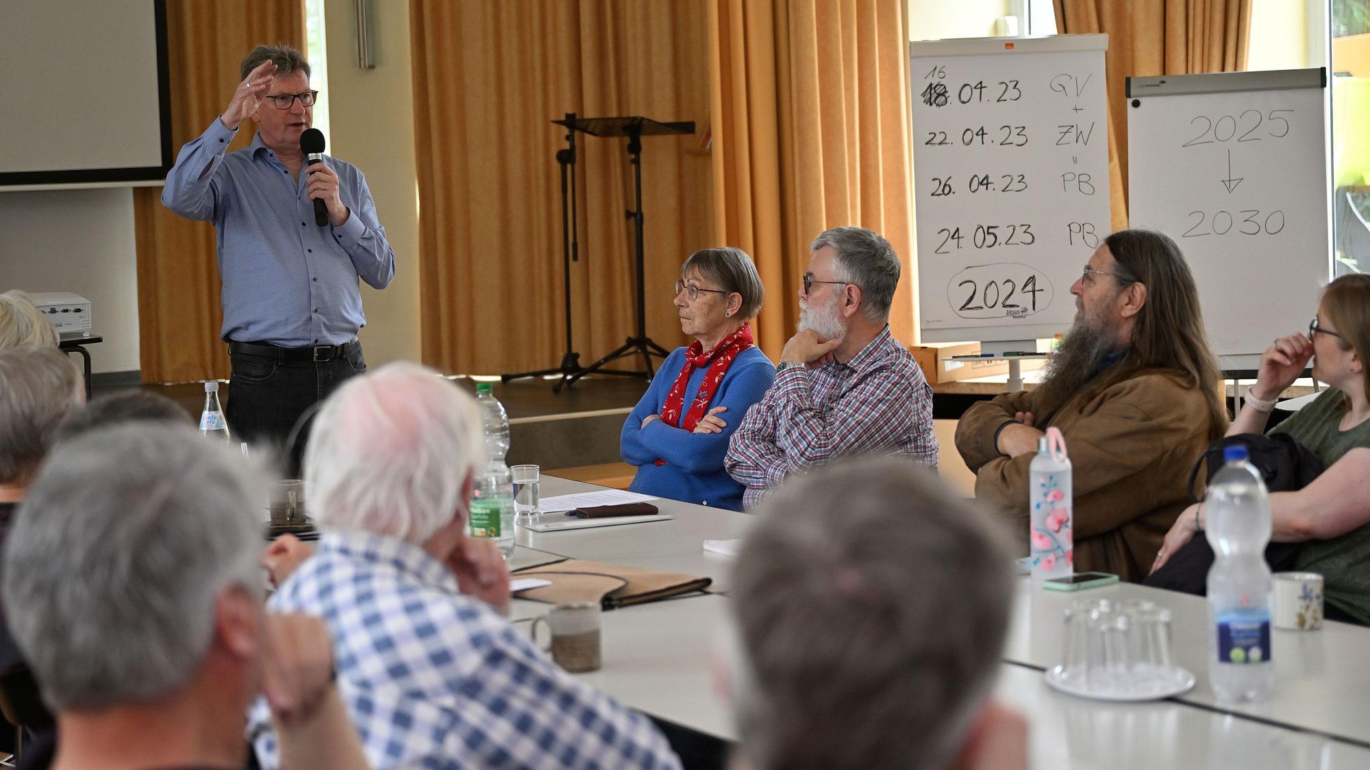 Volker Langenbach, Fachmann für Architektur und Projektsteuerung, unterstützte die Gemeinde bei der Zukunftswerkstatt.
