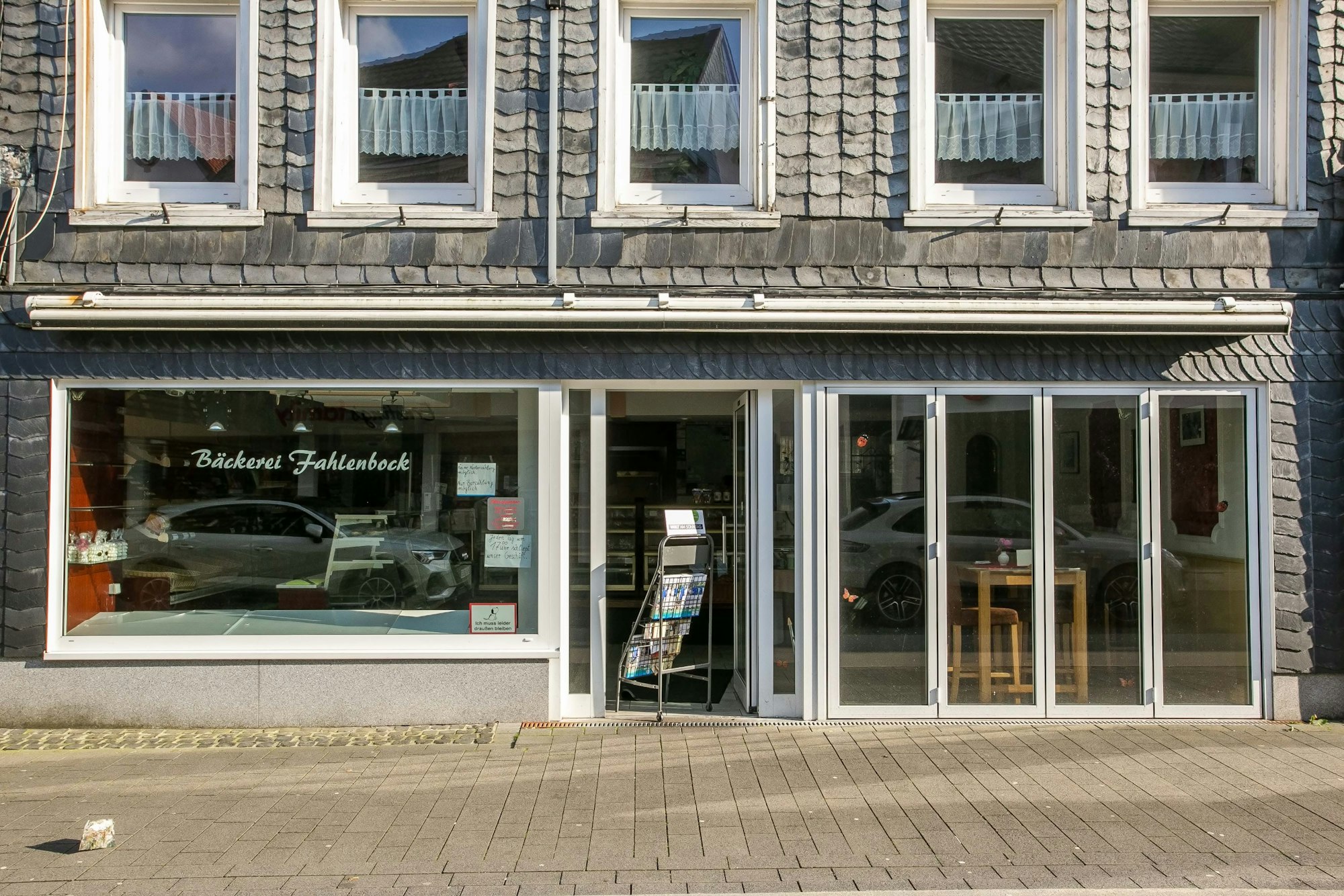 Die Fassade der Bäckerei Fahlenbock.