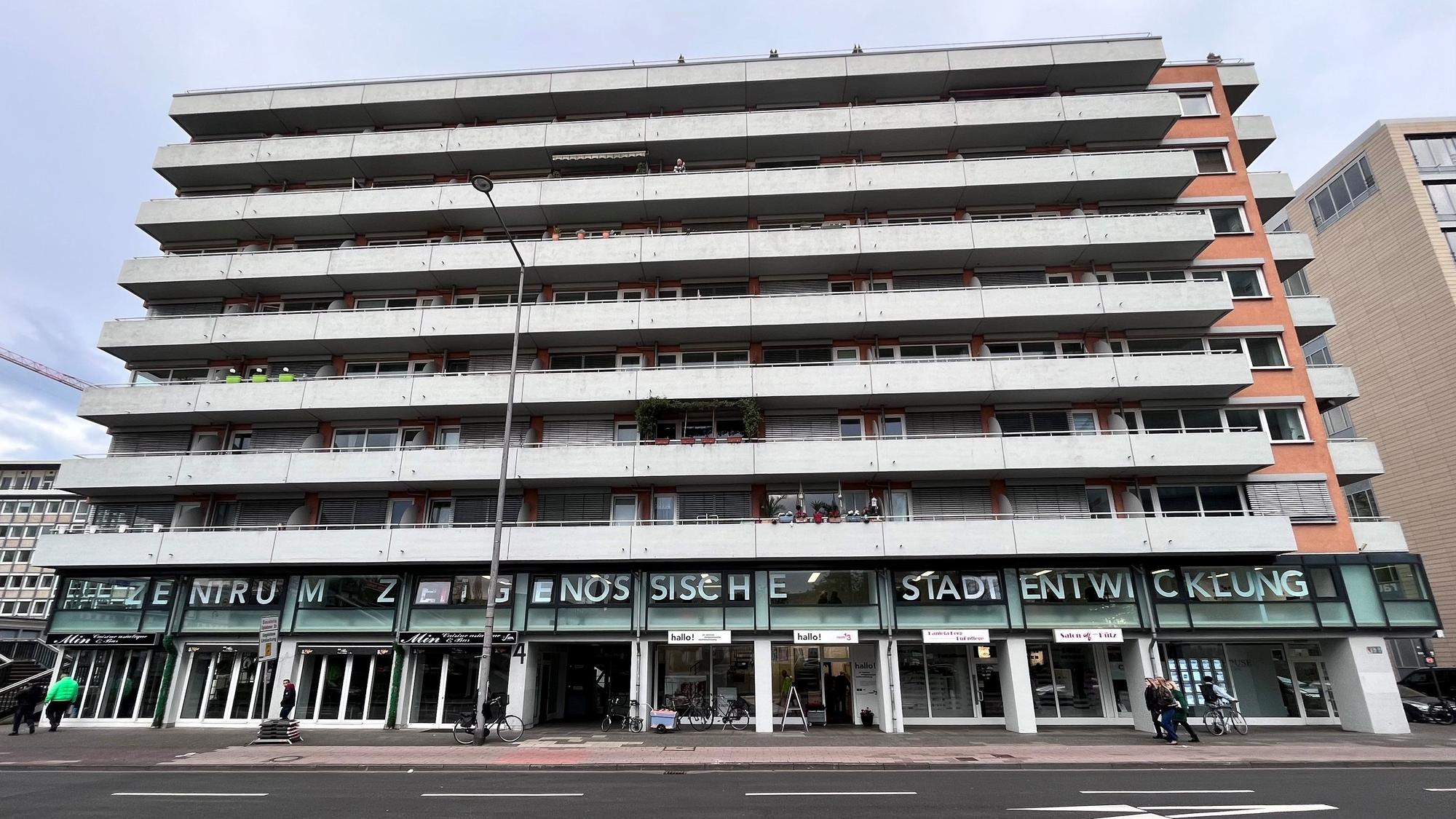 Das Zentrum zeitgenössischer Stadtentwicklung von Raum13 an der Deutzer Freiheit in Köln.