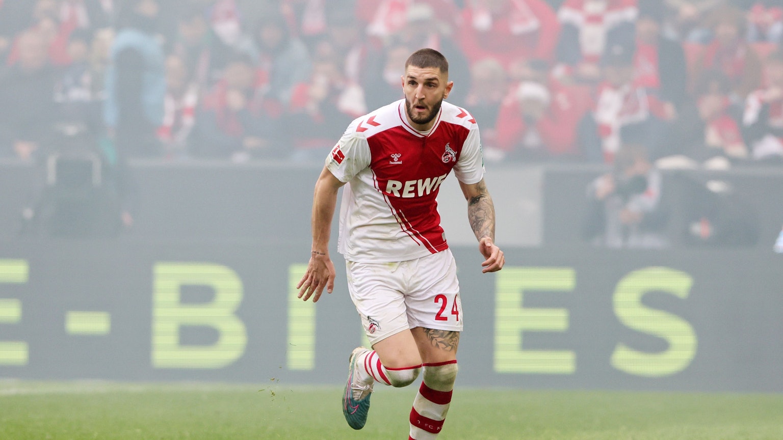 1.FC Köln vs. Borussia Mönchengladbach, 02.04.2023, 26. Spieltag, 15.30 Uhr, Jeff Chabot (1. FC Köln), Bild: Herbert Bucco