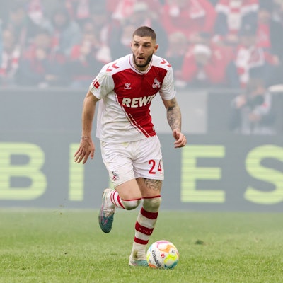 1.FC Köln vs. Borussia Mönchengladbach, 02.04.2023, 26. Spieltag, 15.30 Uhr, Jeff Chabot (1. FC Köln), Bild: Herbert Bucco