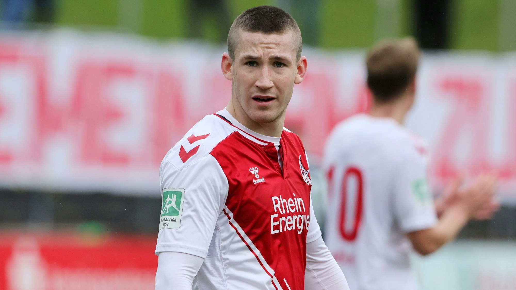 1.FC Köln U21 vs. SC Wiedenbrück, Regionalliga West, Saison 2022/23, Hendrik Mittelstädt (1. FC Köln), 01.04.2023, Bild: Herbert Bucco