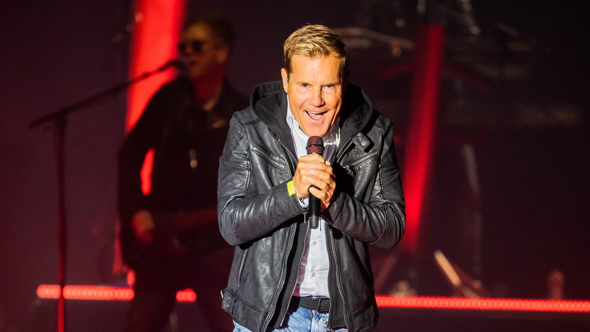 16.04.2023, Berlin: Dieter Bohlen tritt beim Auftaktkonzert zur seiner Comeback-Tour in der Max-Schmeling-Halle auf. Foto: Christoph Soeder/dpa +++ dpa-Bildfunk +++