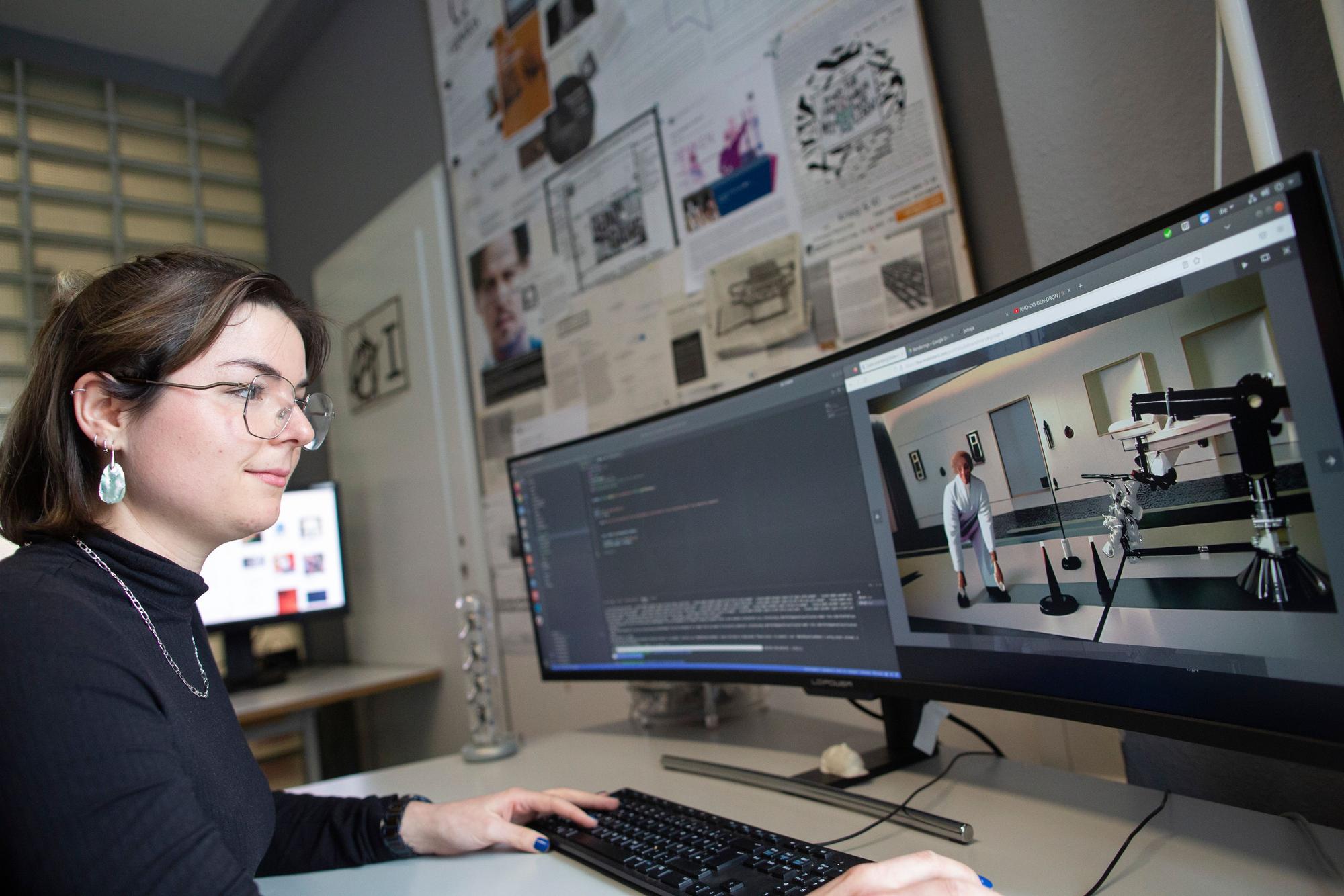 Um Gefühle und Maschinen dreht sich das Video von Studentin und Designerin Lisa Reutelsterz.
