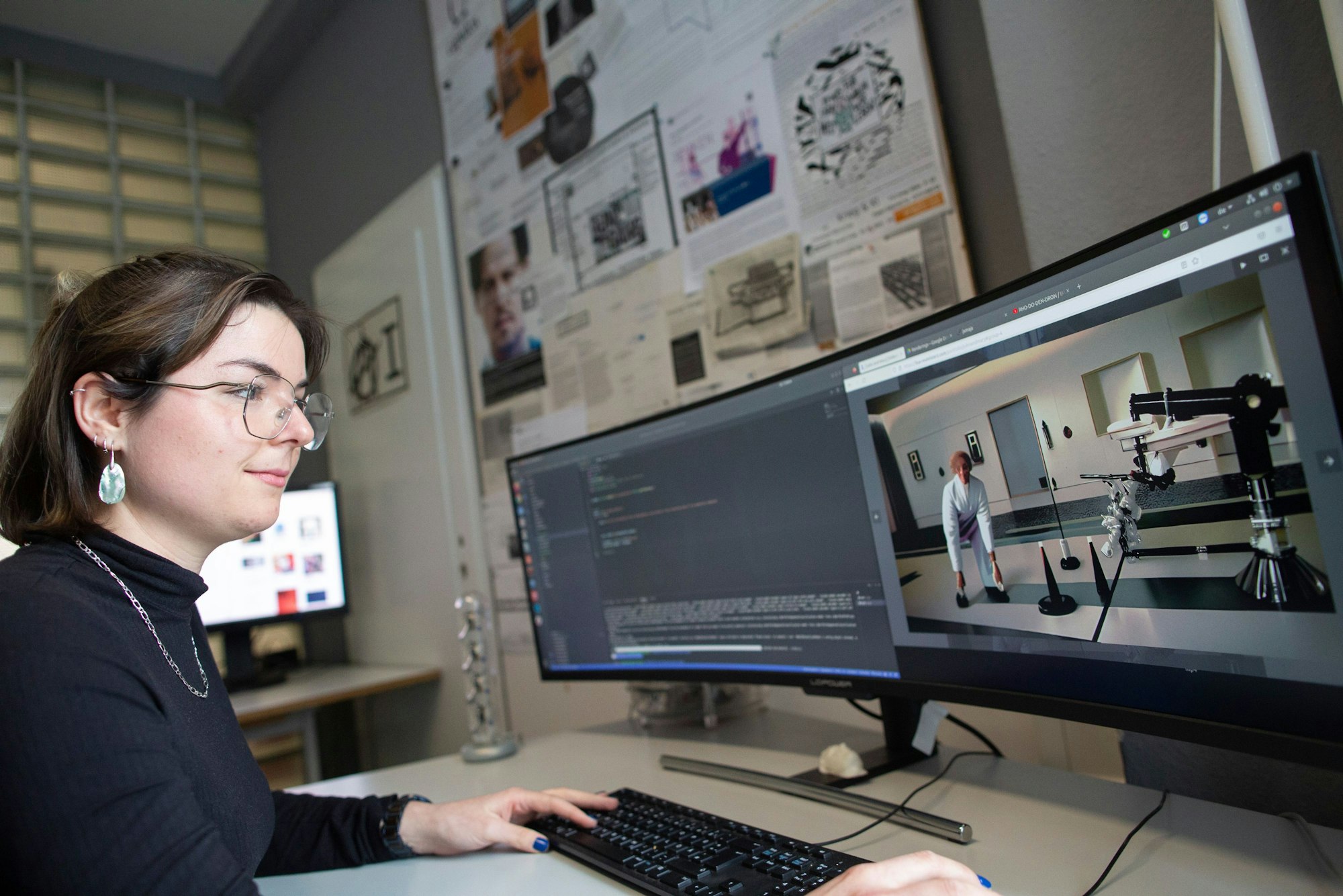Um Gefühle und Maschinen dreht sich das Video von Studentin und Designerin Lisa Reutelsterz.