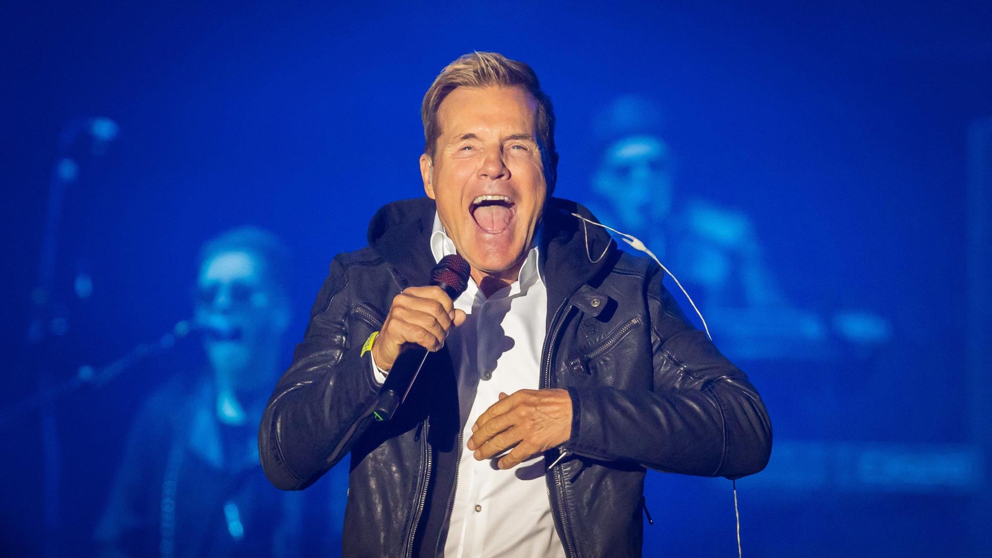 16.04.2023, Berlin: Dieter Bohlen tritt beim Auftaktkonzert zur seiner Comeback-Tour in der Max-Schmeling-Halle auf.
