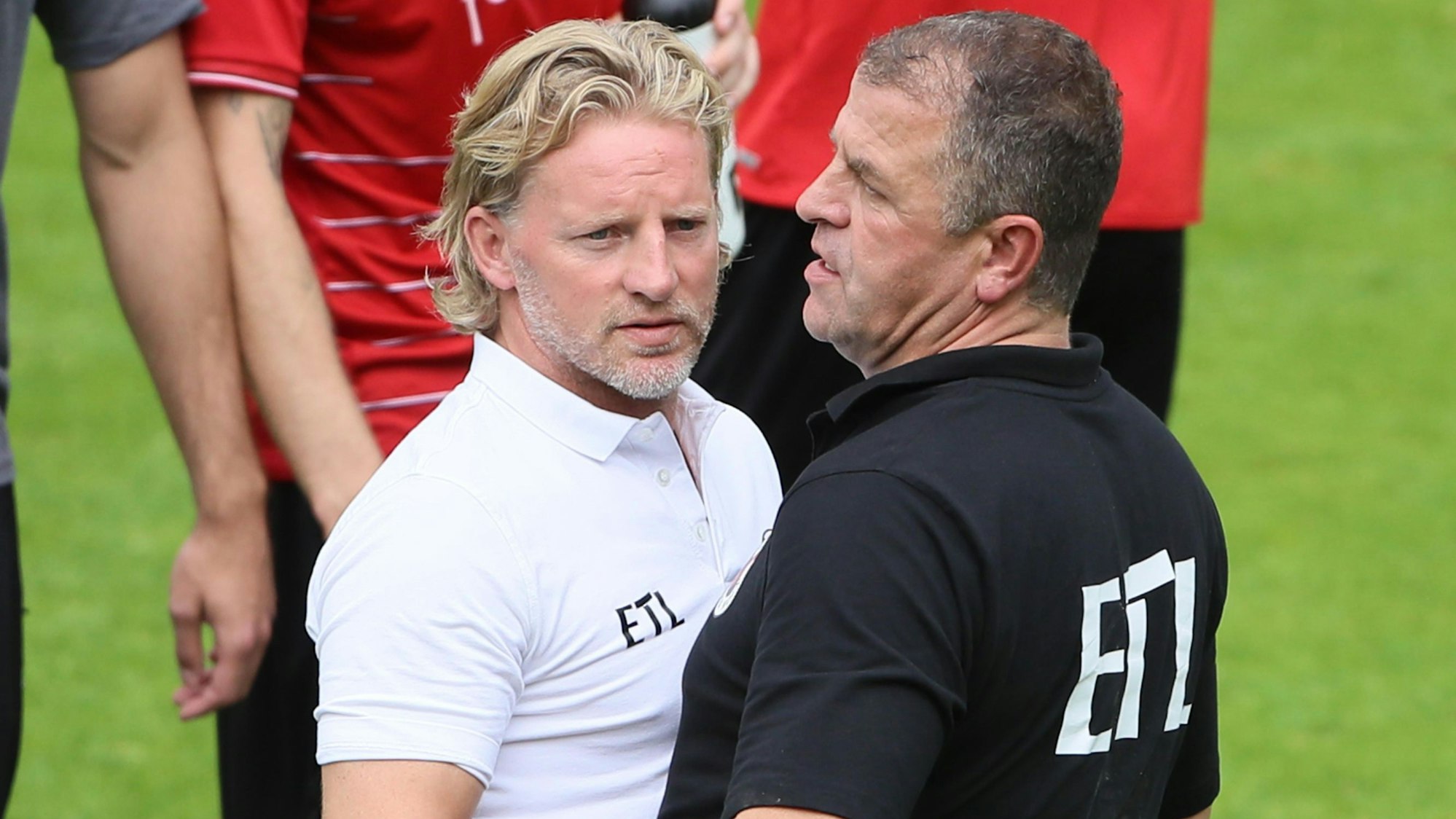 Viktoria Köln vs. SC Verl Regionalliga West von links: Stephan Küsters, Franz Wunderlich (Viktoria) 29.07.2017 Herbert Bucco