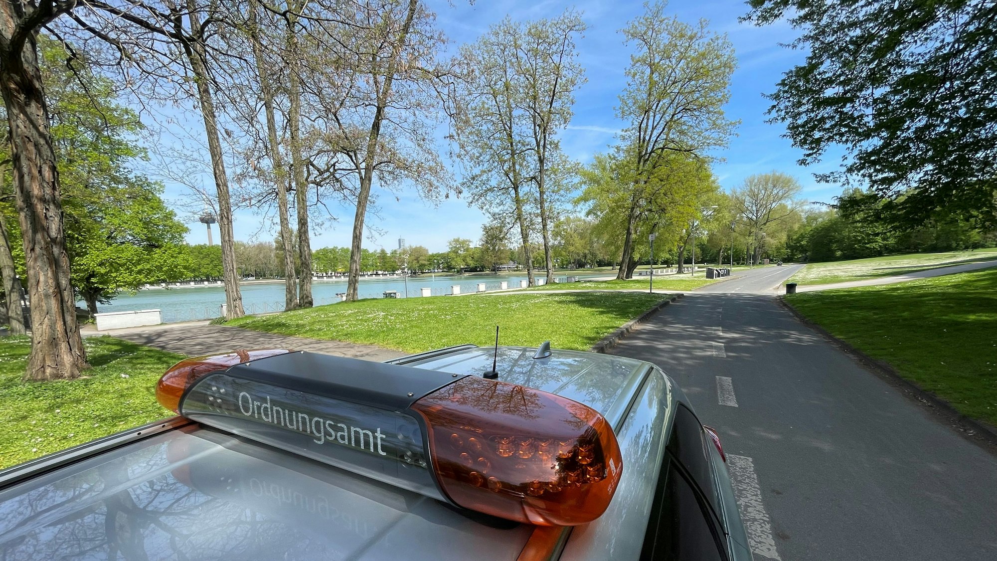Das Ordnungsamt am Aachener Weiher.