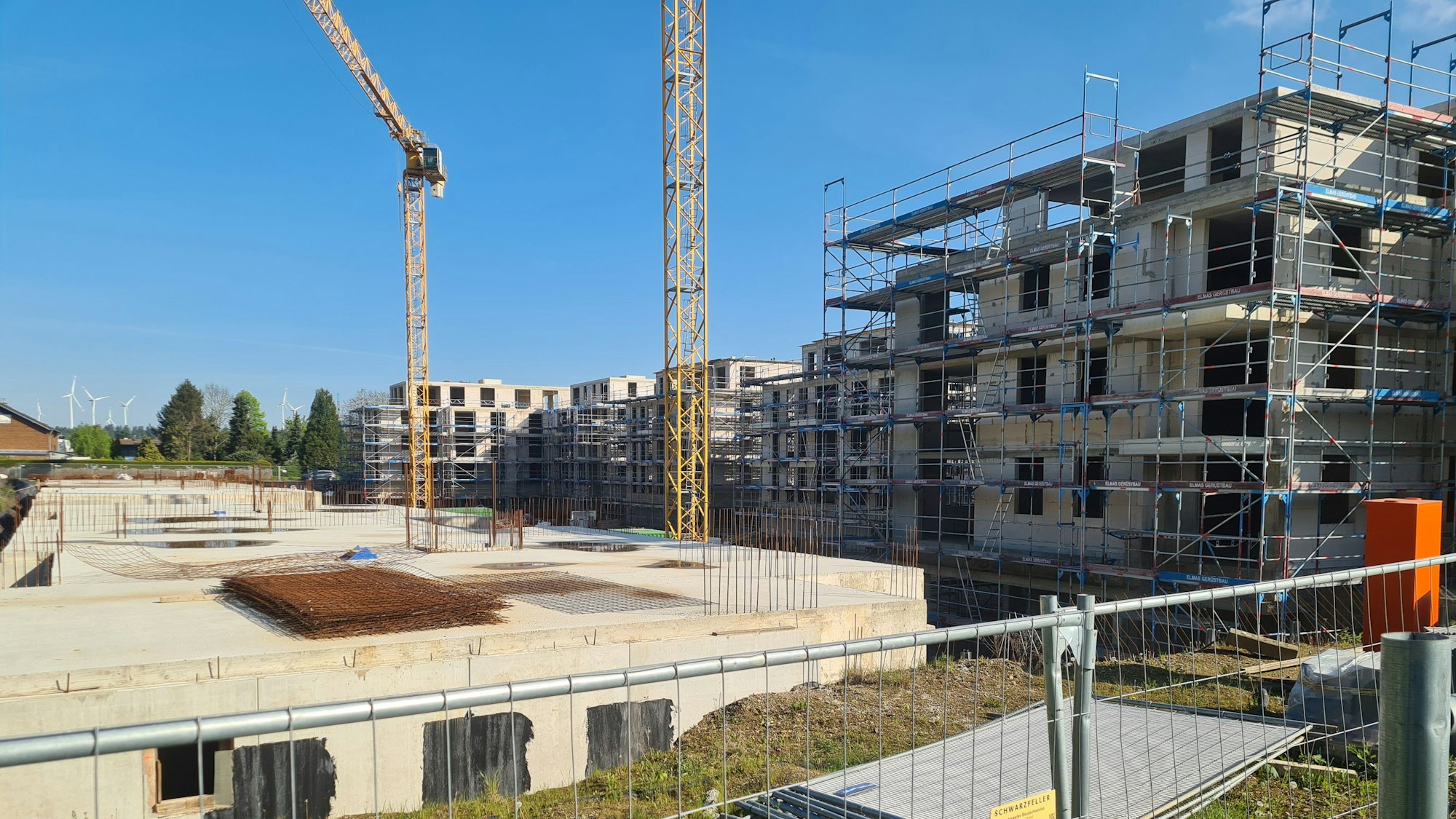 Es ist das Baugebiet Sonnenfeld zu sehen.