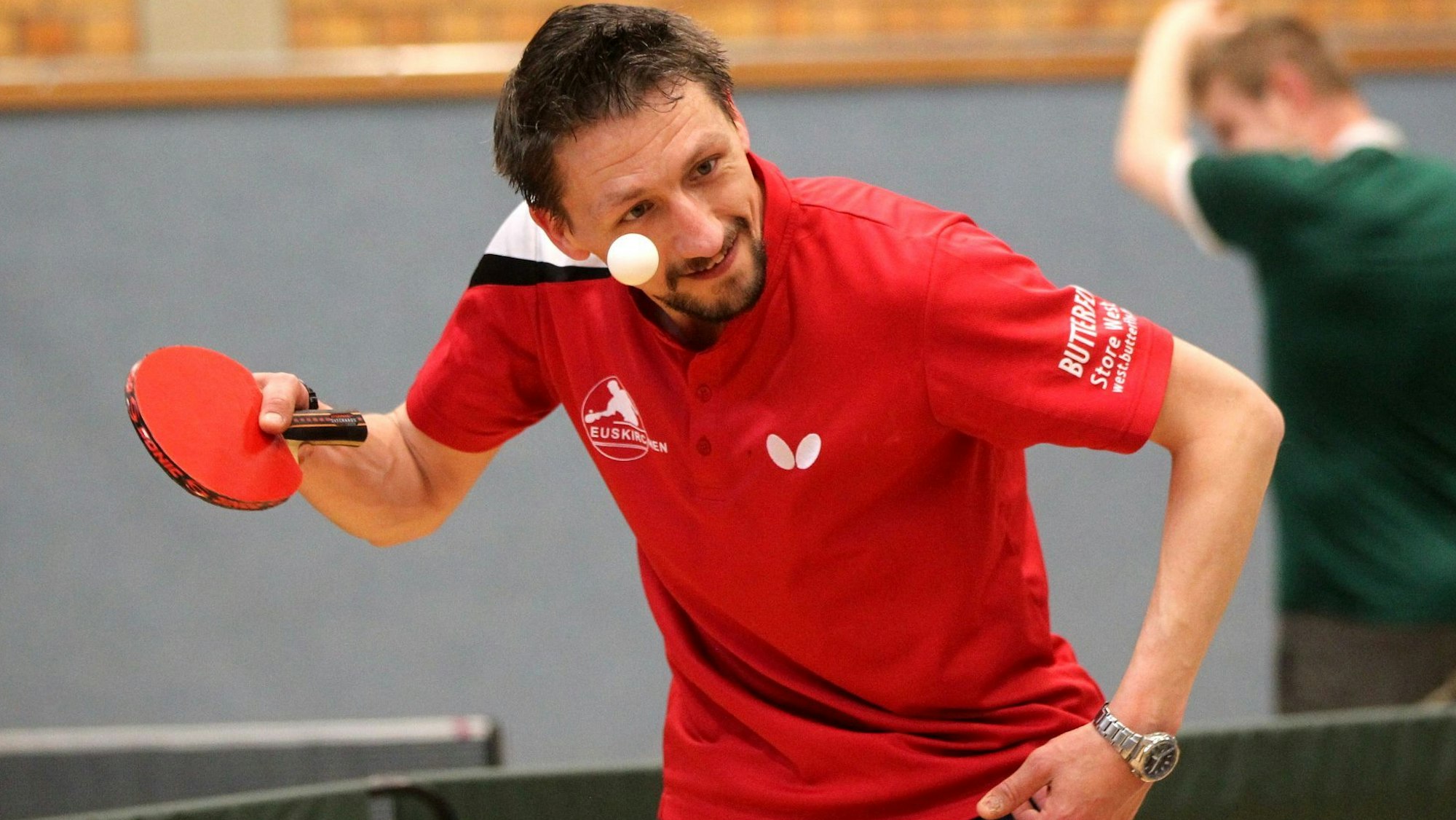 Hatte den vorzeitigen Sieg im Blick, verlor dann sein Einzel aber 2:3: Steven Prenzel.