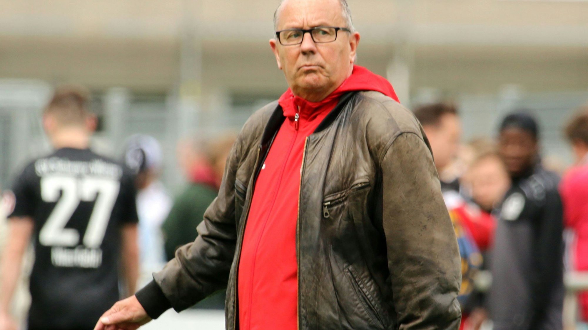 Co-Trainer Frank Müller vertrat David Sasse an der Seitenlinie und war zufrieden.