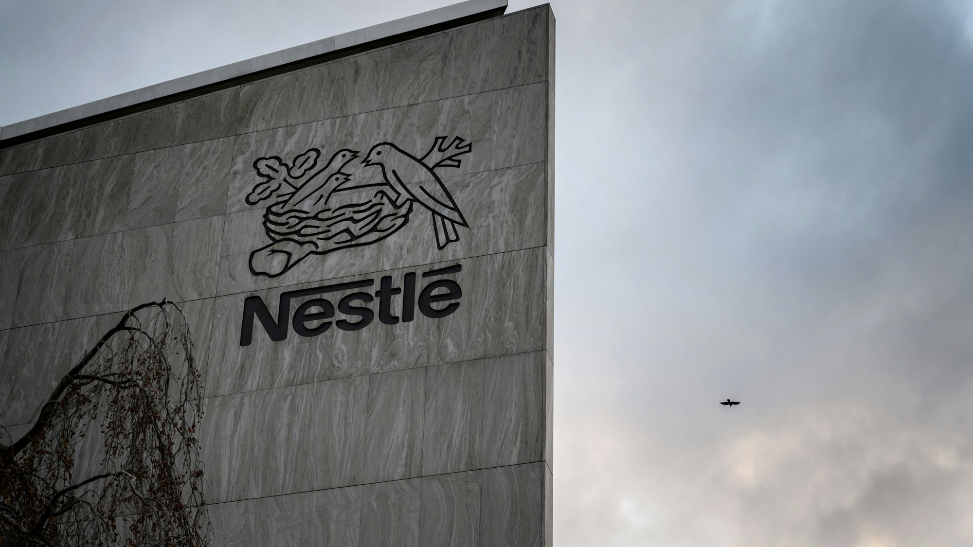 Das Logo des Unternehmens Nestlé.