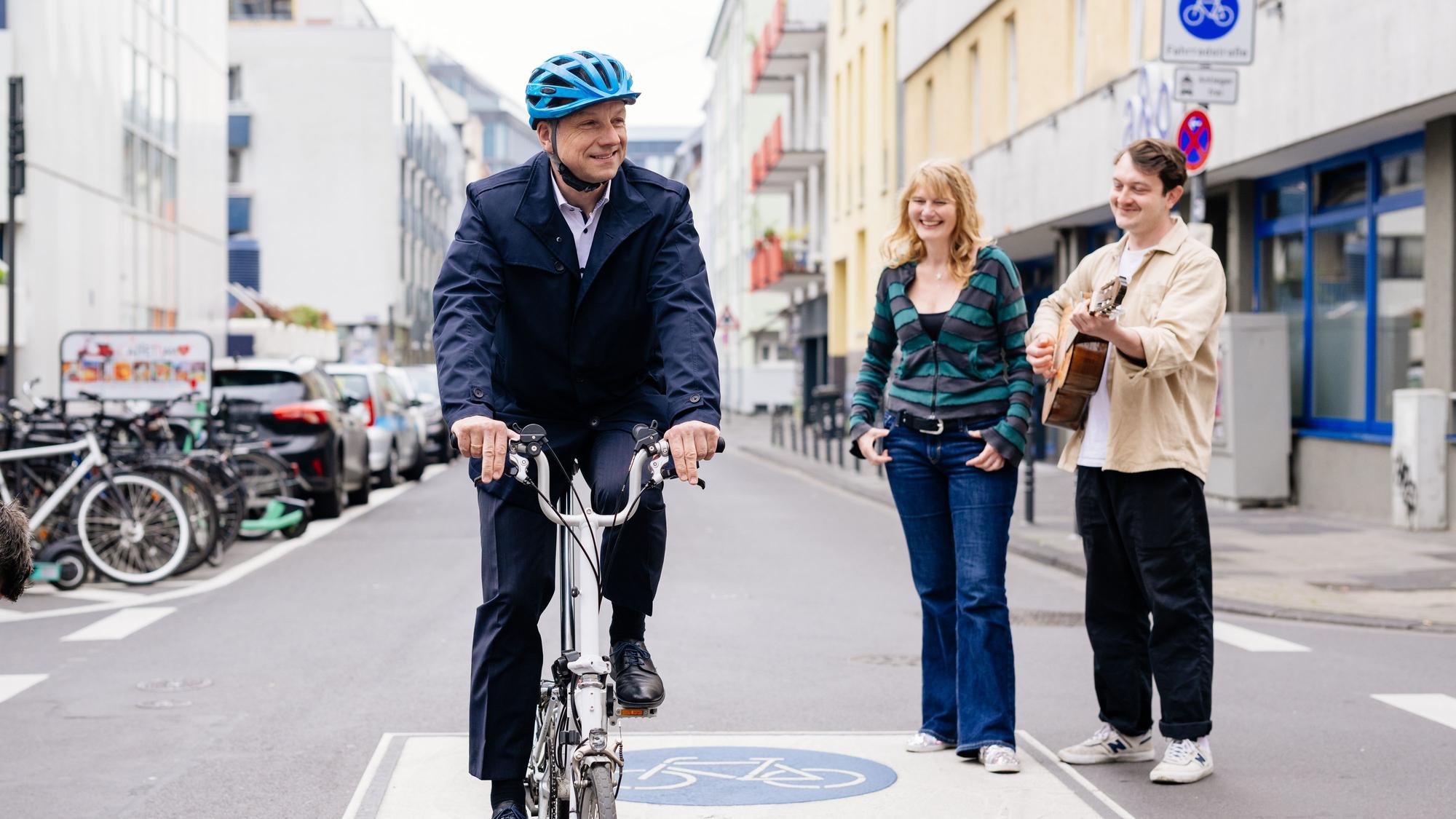 Mehr Fahrradstrassen mit Musik - Mauritiuswall