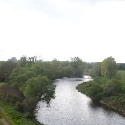 Blick auf die Sieg am Ortsteil Zange.
