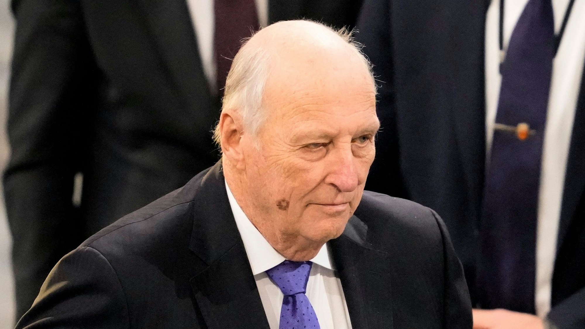 Der norwegische König Harald bei der Verleihung des Friedensnobelpreises in der Hauptstadt Oslo.