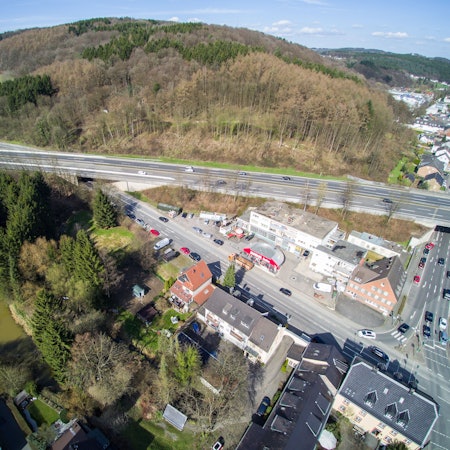 A4 bei Untereschbach Autobahnbrücke.