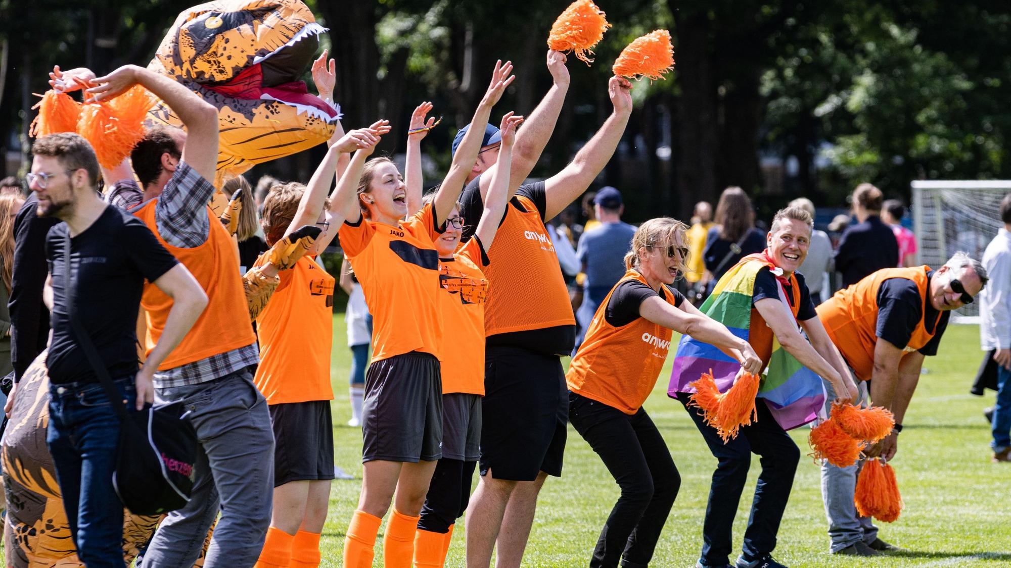 „Das pure Leben“: Das Team des Jugendzentrums Anyway beim Kölner Come-Together-Cup im vergangenen Jahr.
