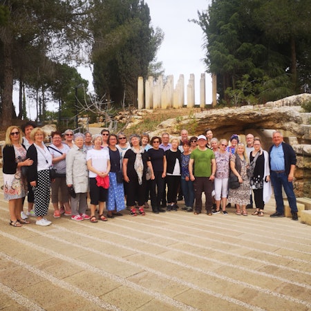 Die Gruppe in Israel.