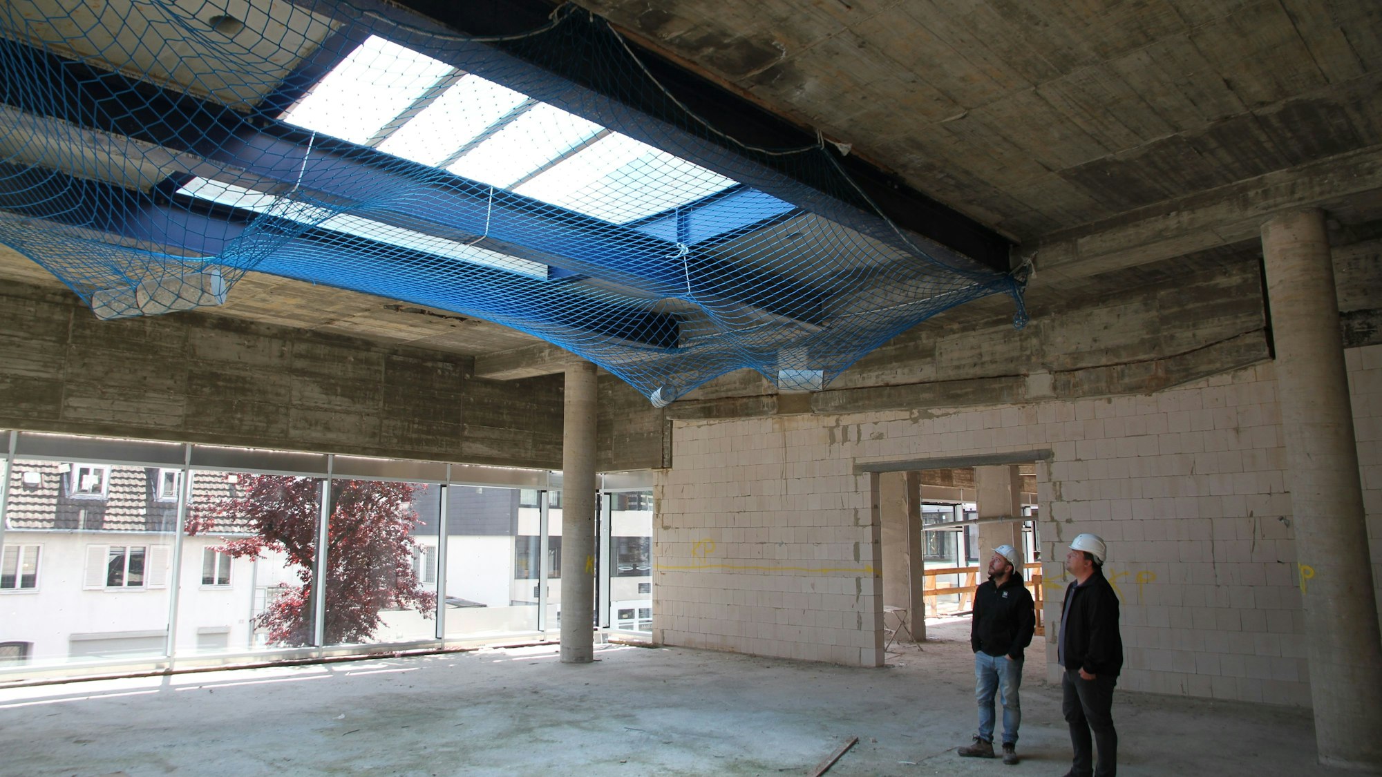 Die Rathaus-Baustelle von innen.